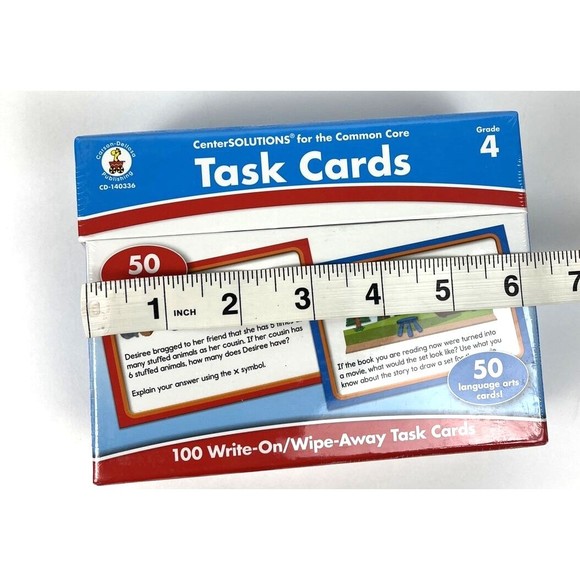 Task Cards Learning Cards, Grade 4 by Carson-Dellosa Publishing Staff (2013) - Picture 6 of 7